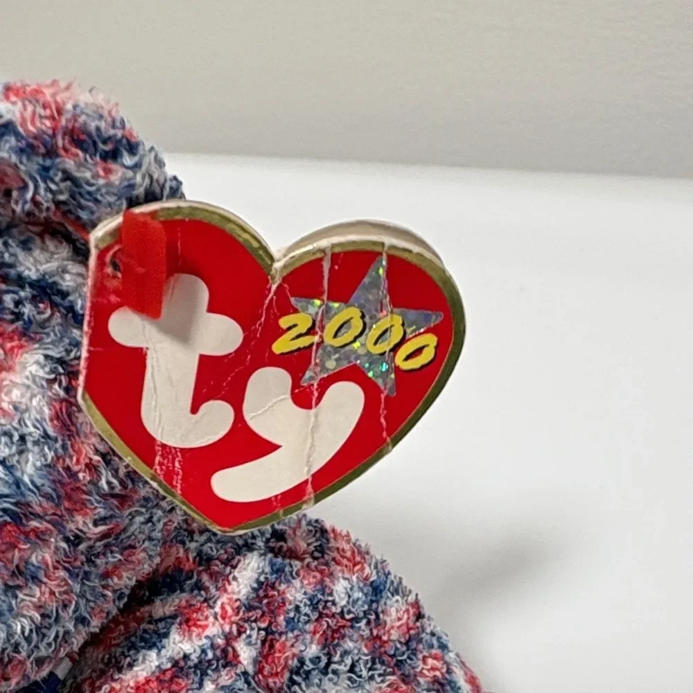 TY Beanie Baby USA the Bear USA Exclusive 8.5 inch Stuffed Animal
